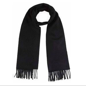 100% Baby Alpaca Scarf by Sol - Black